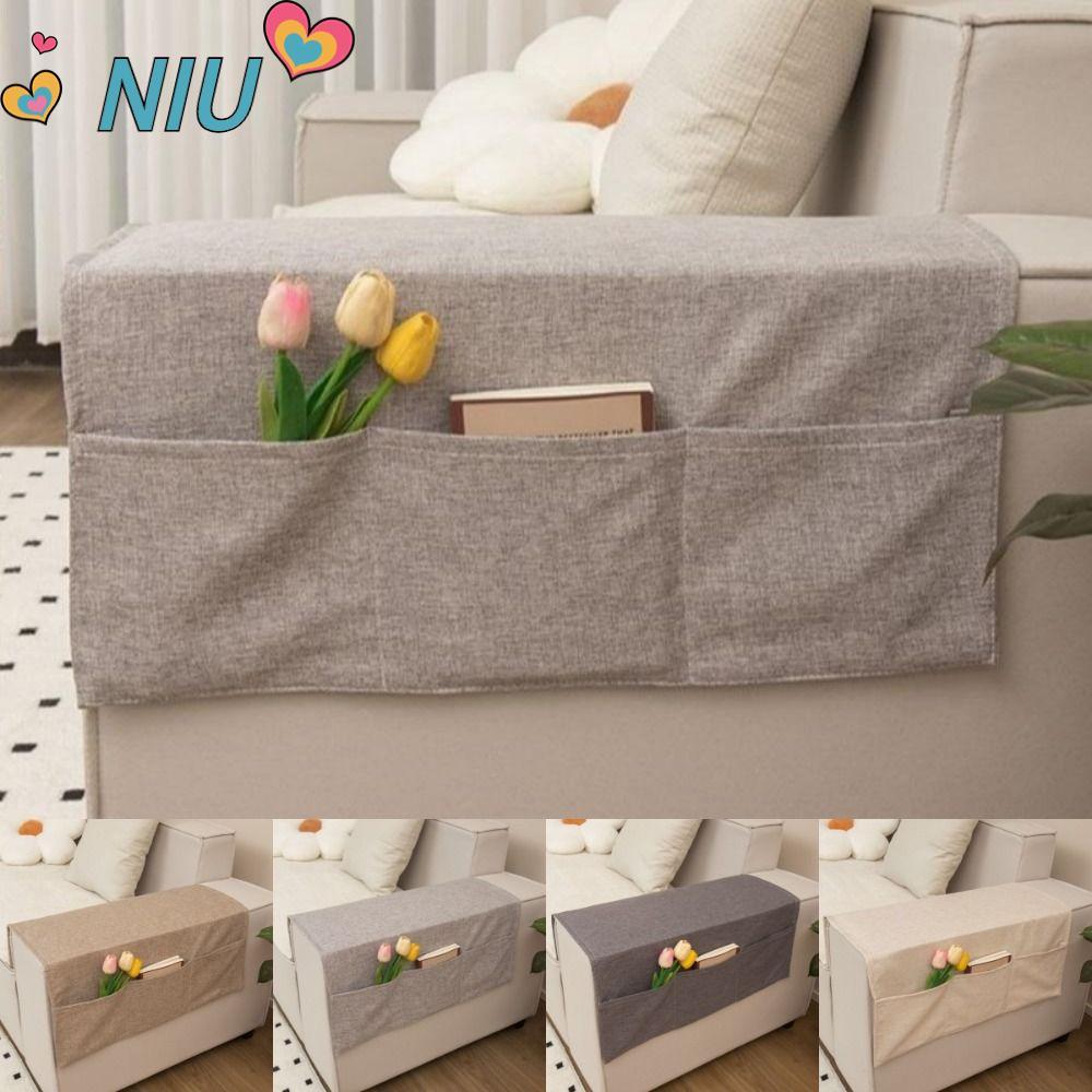 Bộ sắp xếp tay vịn ghế sofa NIUYOUJS, Túi đựng tay ghế sofa mềm có thể giặt được, Polyester chống bụ