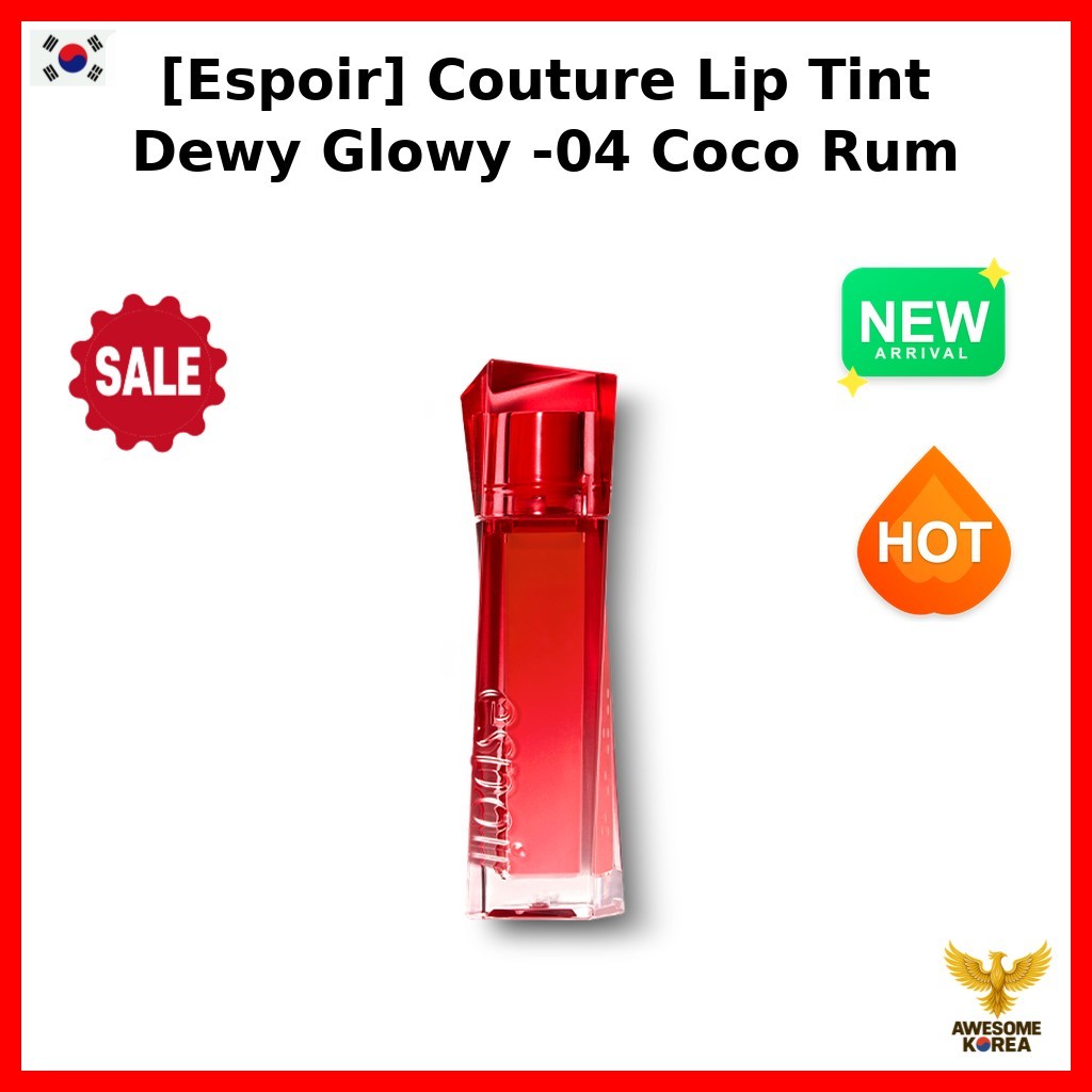 [Espoir] Couture Lip Tint Dewy GlowyKorea -04 Coco Rum / Son Tint Hàn Quốc / Dewy Glowy Finish / Chí