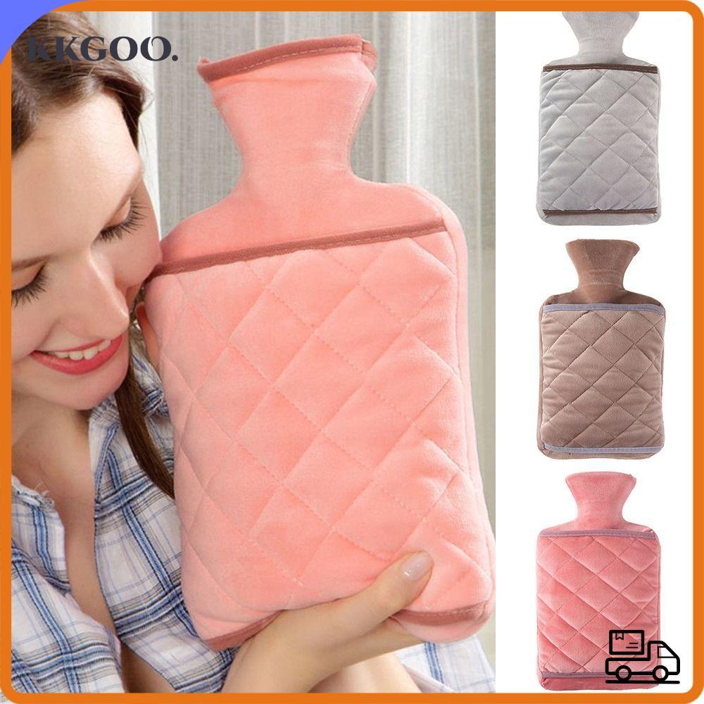 Túi đựng nước nóng KKGOO 2000ml Túi đựng nước nóng bằng cao su hữu ích Đồ dùng ấm áp Túi nước ấm