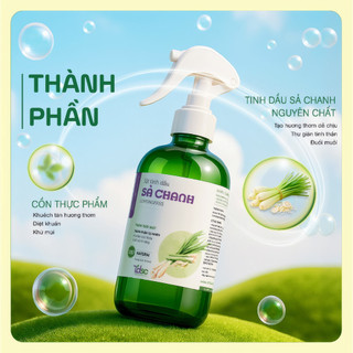 Xịt Khử Mùi Tinh Dầu AroMazz Khử Mùi Diệt Khuẩn An Toàn Cho Trẻ Nhỏ Và Người Già Sả Chanh