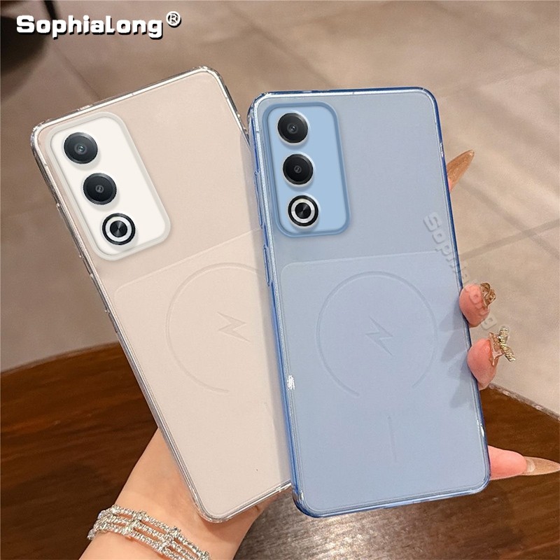 Ốp Lưng Thời Trang Cho OPPO A3 Pro A80 K12X CPH2639 CPH2667 PKD130 Màu Trong Suốt Silicon Mềm Siêu M