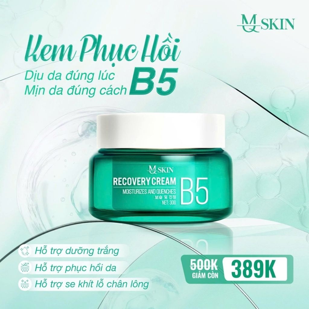 [SALE LẤY LƯỢT BÁN] MQ SKIN Kem dưỡng ẩm phục hồi da B5 30g - MQ Skin Recovery B5