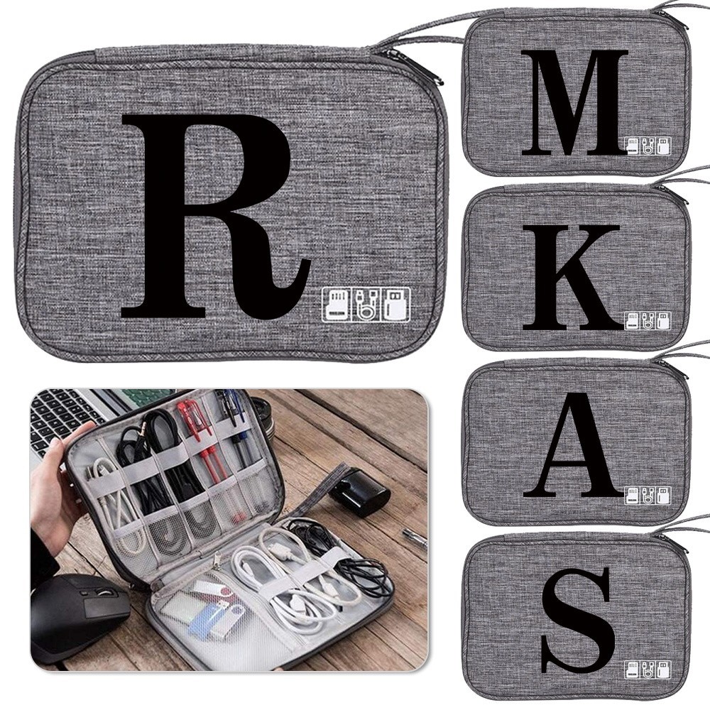 Data cable storage bag Portable Earphones USB Data Cable Organizer Accessories bag Large Capacity