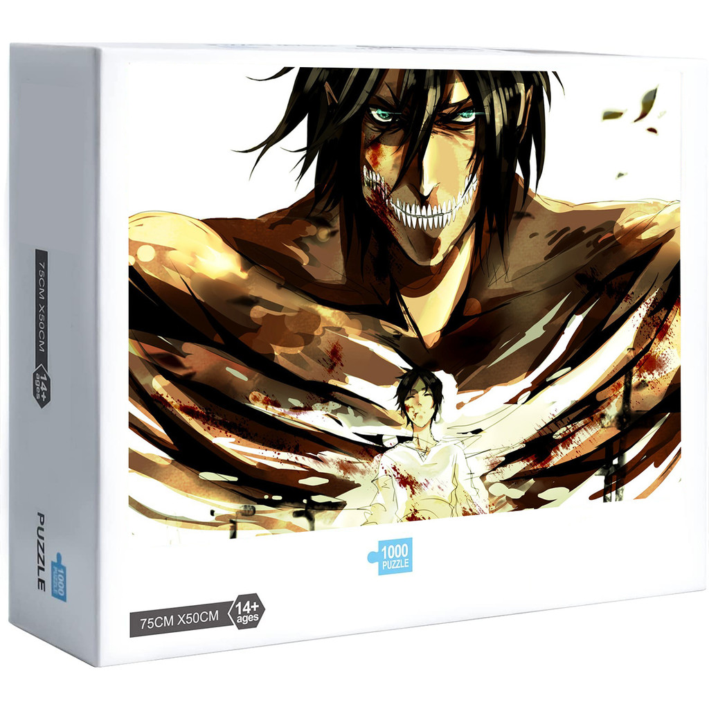 Mới Shingeki No Kyojin Eren Jeager 300 500 1000 Miếng Ghép Hình Trang Trí Nhà Cửa Trò Chơi F