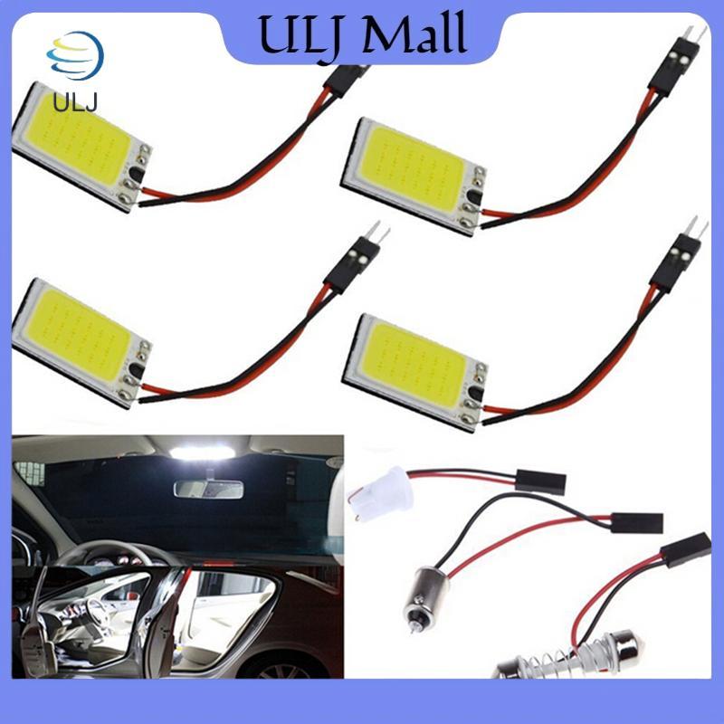ULJ 1 18-LED COB Nội Thất Ô Tô Vòm Tấm Đèn Bóng Đèn Trắng BA9S T10 Festoon 12V.