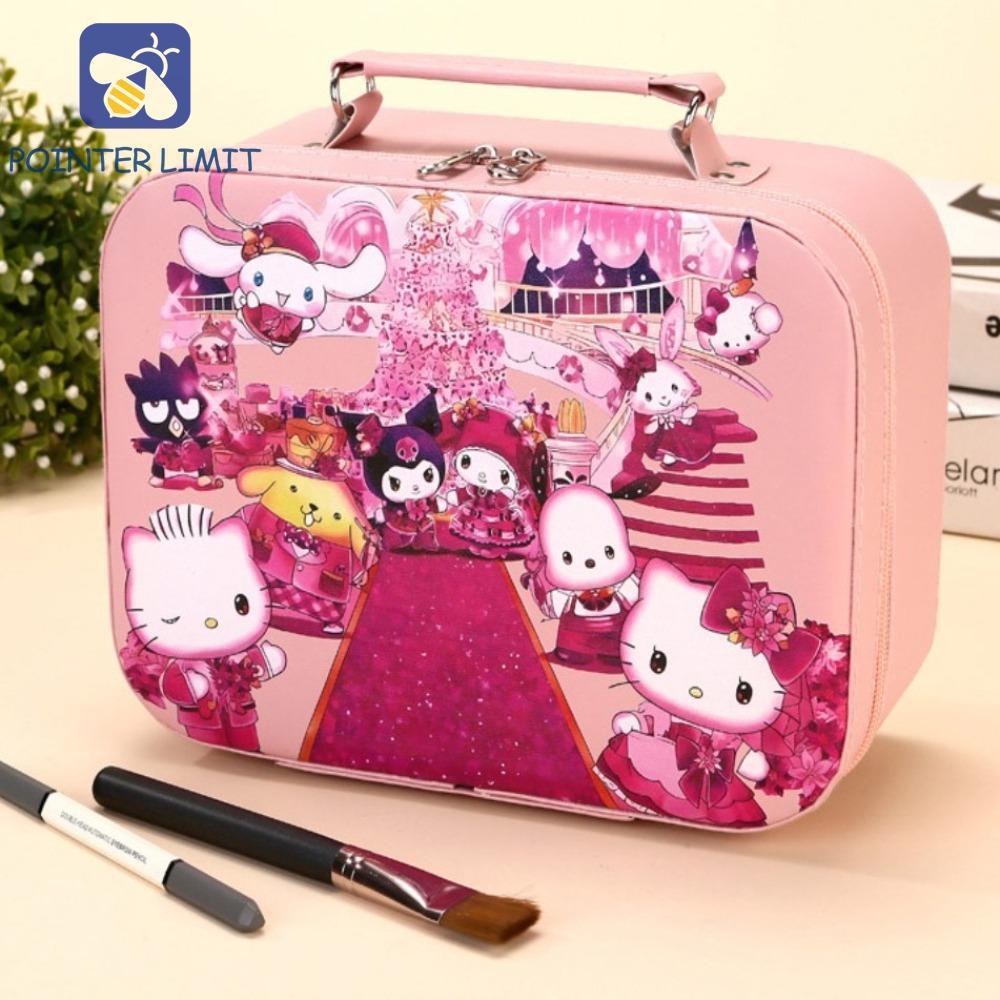 POTER LIMIT Kitty Túi Trang Điểm Cầm Tay, Anime Chống Thấm Nước Kuromi Túi Đựng Mỹ Phẩm Vali, Hình C