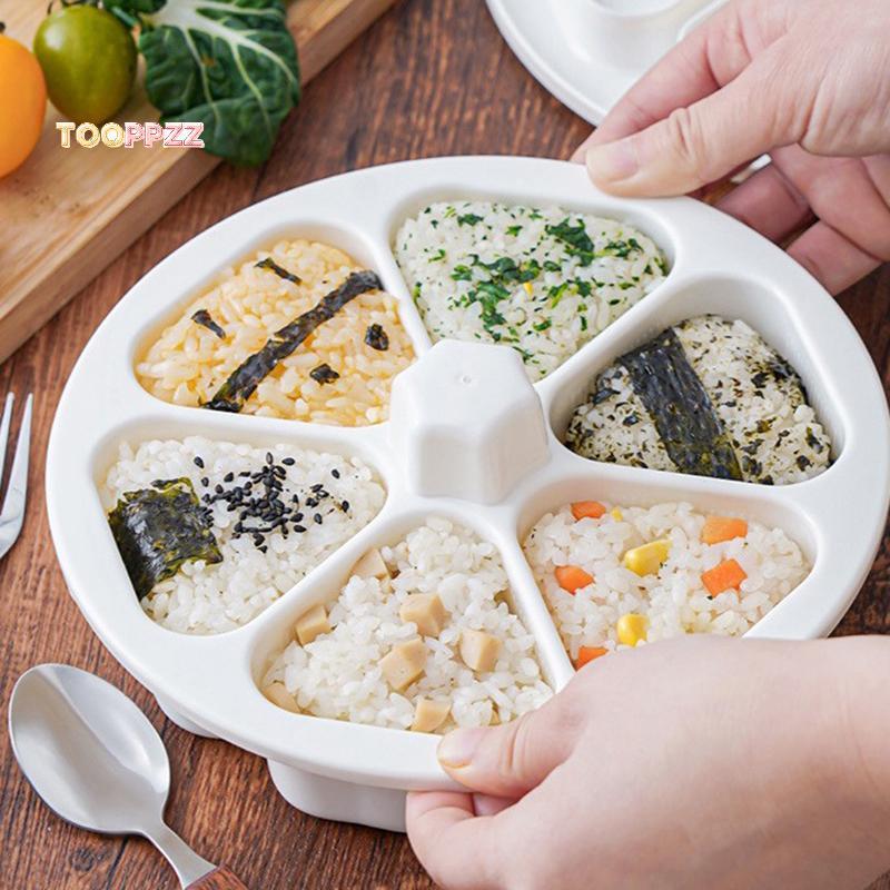 tooppzz Sushi Mold Lunch Box Rice Ball Press Set Kitchen Tools new