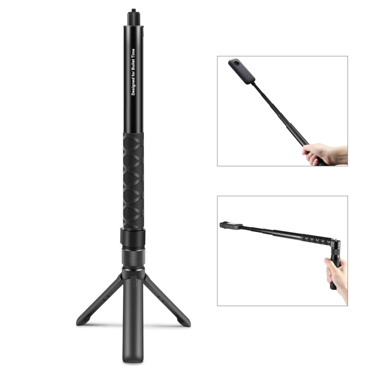 Dropshiping Cho Insta360 X3 / X4 / X4 Air / X5 / DJI Osmo 360 PULUZ Tay Cầm Xoay Để Bàn Chân Đế Chân