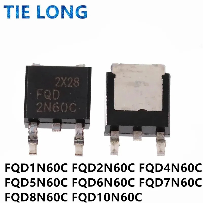 5 Chiếc FQD2N60C 2N60C FQD1N60C FQD4N60C 4N60C FQD5N60C 5N60C FQD6N60C FQD7N60C FQD8N60C FQD20N60C 2