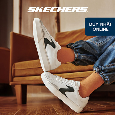 Giày Thể Thao Nữ Skechers Court Classics Eden LX Slick Talk - 185190-WBK Air-Cooled Memory Foam Online Sale