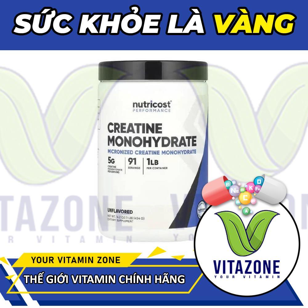 Nutricost Creatine Monohydrate – Tăng Sức Mạnh & Hiệu Suất Tập Luyện
