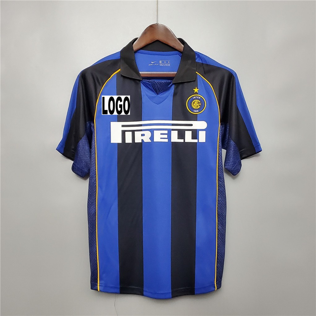 2001-02 Inter Milan Home Retro Soccer Jersey Bóng đá #RONALDO