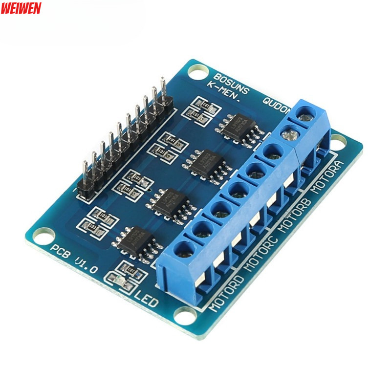 L9110S 4 kênh Ổ đĩa động cơ DC mô-đun ổ đĩa động cơ Xe thông minh Trình điều khiển 4 chiều