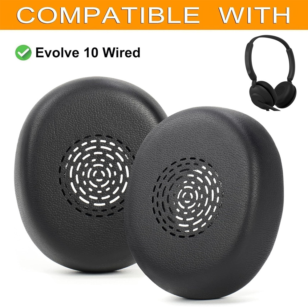 Đệm Tai Thay Thế Đệm Cho Jabra Evolve 10 Tai Nghe Có Dây Trên Tai, Tai Nghe Có Da Protein Mềm Hơn