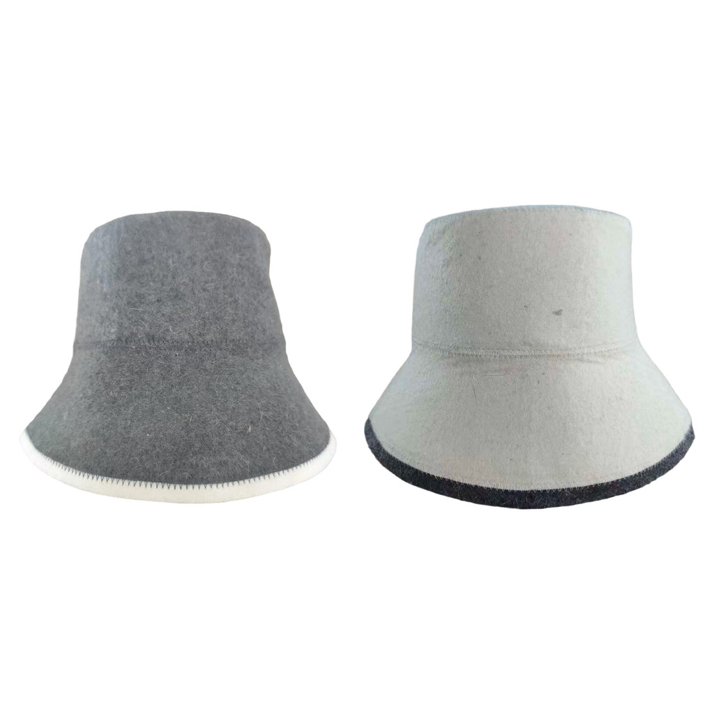 【CHAMER】Felt Sauna Hat, Absorbent And Heat-insulating, Stylish Wool Sauna Fisherman Hat【HomeLiving】