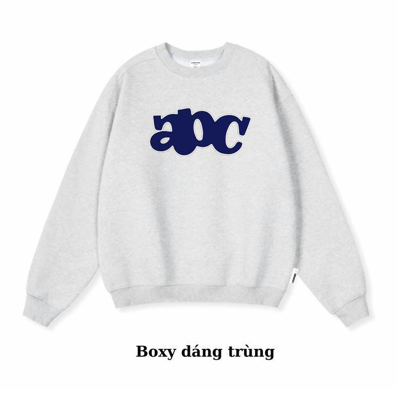 LABSION BOXY sweatshirt with ABC pattern