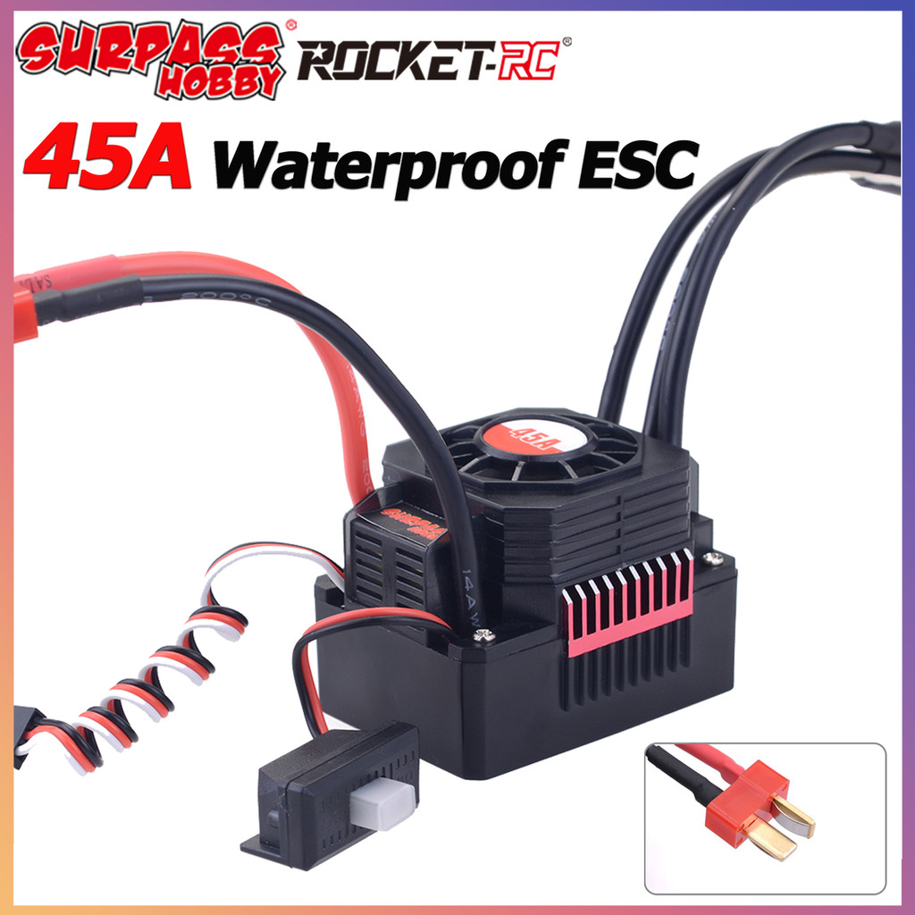 SURPASS HOBBY Chống Nước 45A ESC Bộ Điều Khiển Tốc Độ Cho 3650 3660 Series Động Cơ Không Chổi Than 1