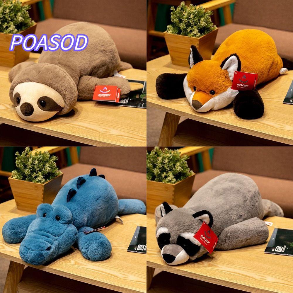 MAYSHOW Big Sloth Sang Trọng, Động Vật Nhồi Bông Plushie 45cm, Lông Tơ Siêu Mềm Lông Tơ Raccoon Slot