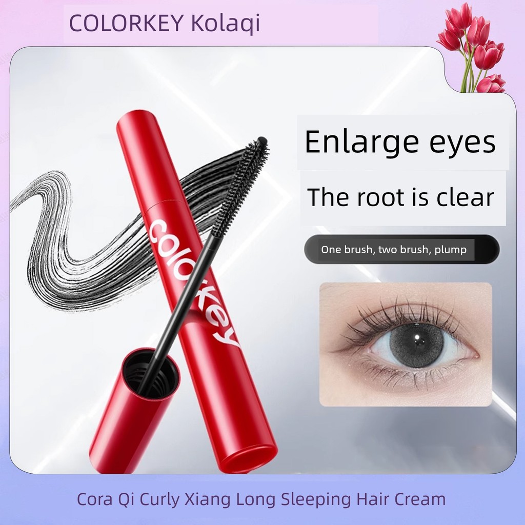 Colorkey Colorkey Colorkey Mascara Chống Thấm Nước Chống Mồ Hôi Không Dễ Chà Uốn Ba Chiều Dài Không 