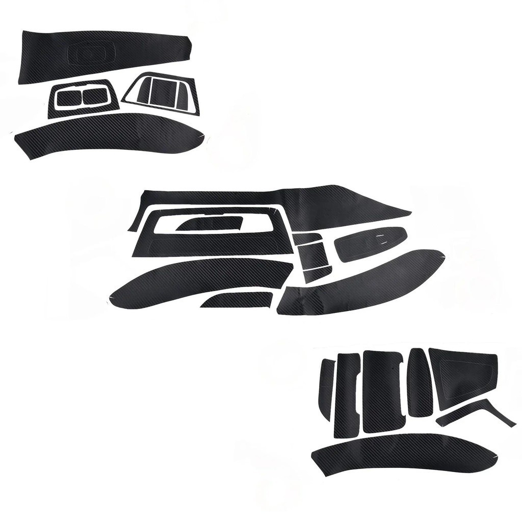 Mới 3D Nội Thất Ô Tô Mờ Đen Sợi Carbon Decal Viền Miếng Dán Cho Xe BMW 3 Series F30 F31 F35 2013-201