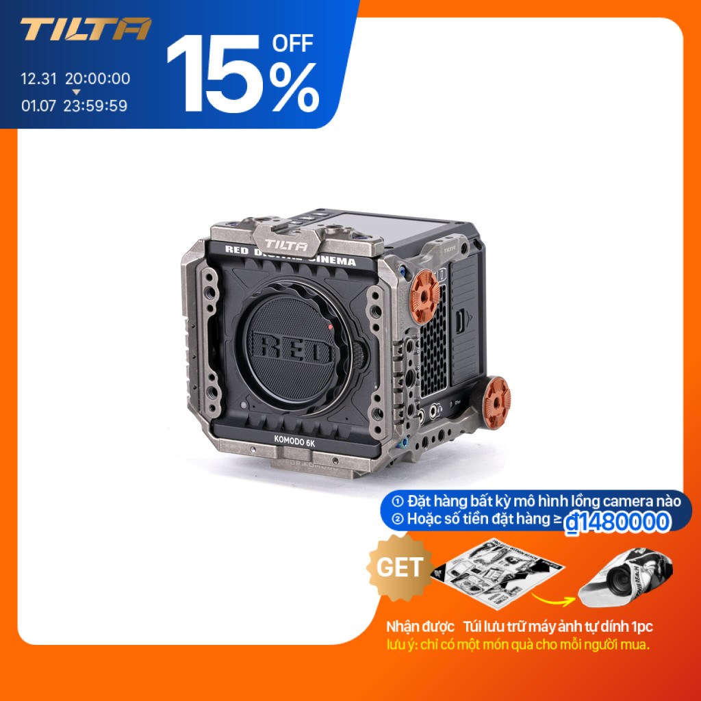 Lồng máy ảnh toàn bộTILTA cho Komodo ĐỎ