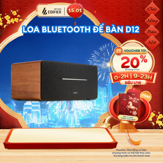  Loa Bluetooth Âm Thanh Mạnh Mẽ EDIFIER D12 70W Để Bàn - Hỗ Trợ AUX RCA - Vỏ Gỗ Giảm Cộng Hưởng - 15 Tháng Bảo Hành 