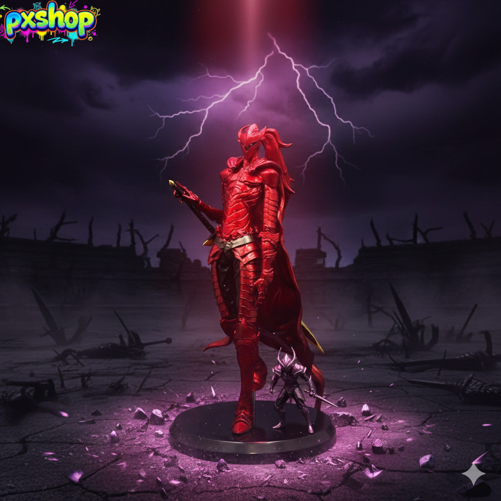 Mô Hình Igris Blood Red Ver Solo Leveling - Tượng Hiệp Sĩ Bóng Đêm Igris Màu Máu - Decor Máy Tính Bà