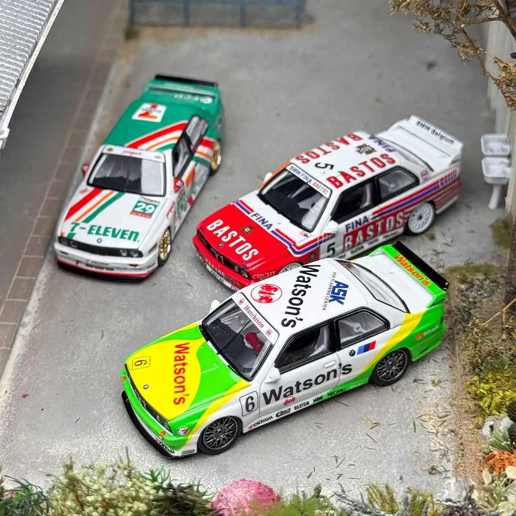 Mortal 1/64 BMW M3 E30 MK1 Sedan DTM Hợp Kim Diecast Xe Mô Hình Đồ Chơi Quà Tặng Sinh Nhật