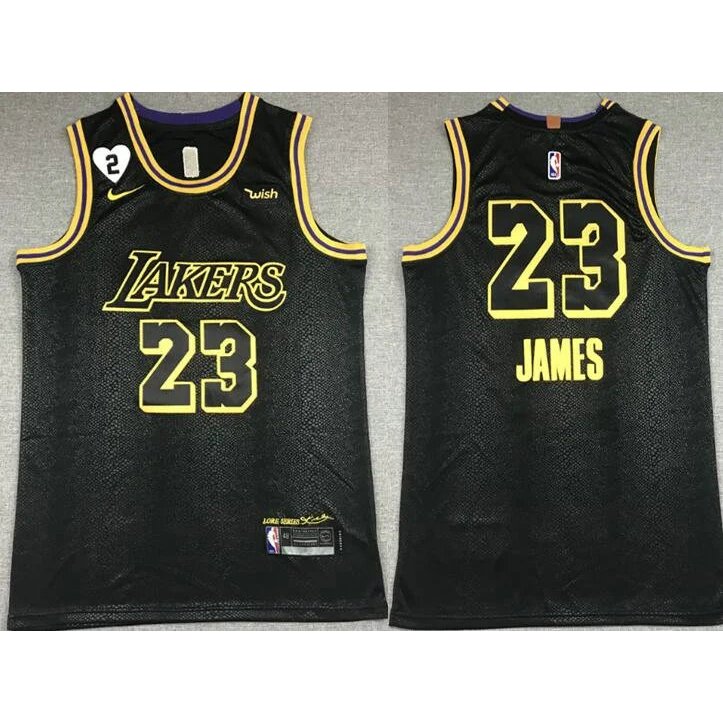 Snake Pattern City Edition LeBron James Lakers #23 Jersey - Embroidered Basketball Uniform