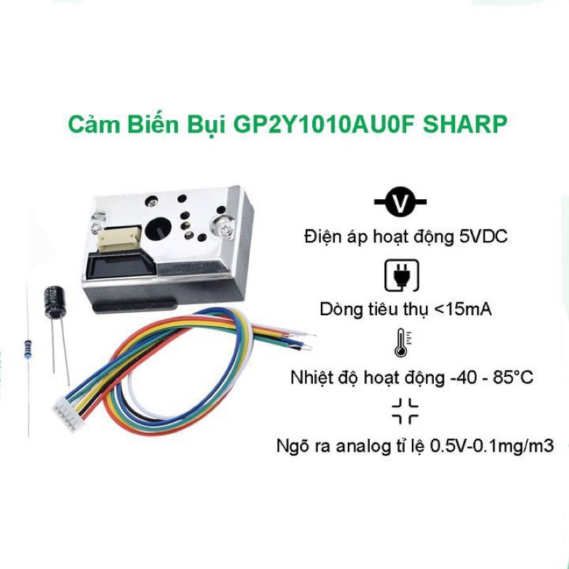 Cảm Biến Bụi GP2Y1010AU0F