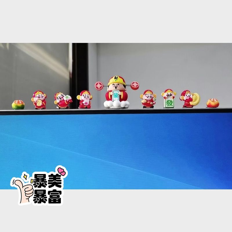 Hot Sale#Creative Display Screen Ornaments Computer Screen Decoration Figurines Office Stress Relief