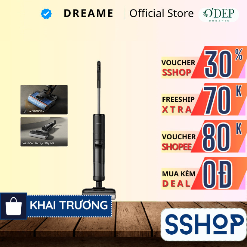 Máy hút bụi lau sàn khô & ướt Dreame H13 FlexReach/ H12 FlexReach/ H13 Dual FlexReach/ H13S FlexReac