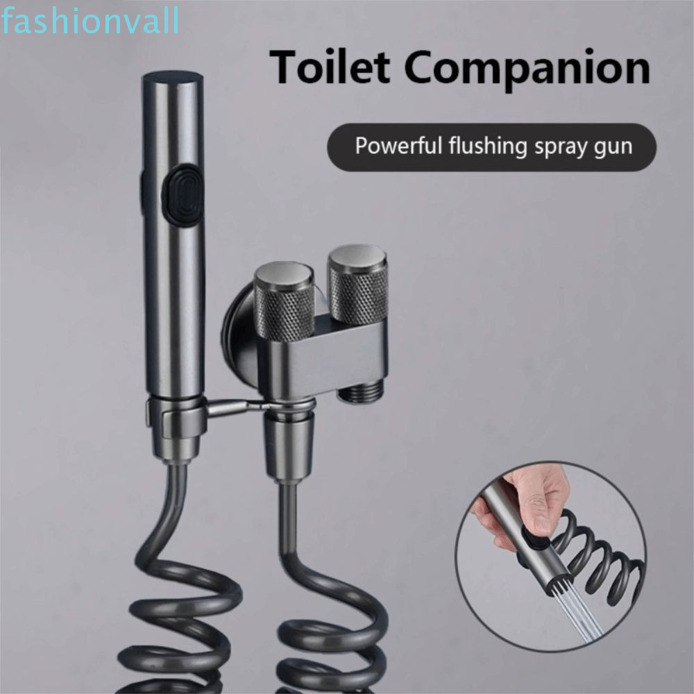 FASHIONVALL Vệ Sinh Bidet Spray, Máy Phun Áp Lực Hai Cửa Xả Cầm Tay Bidet Spray, Chất Liệu Thép Khôn