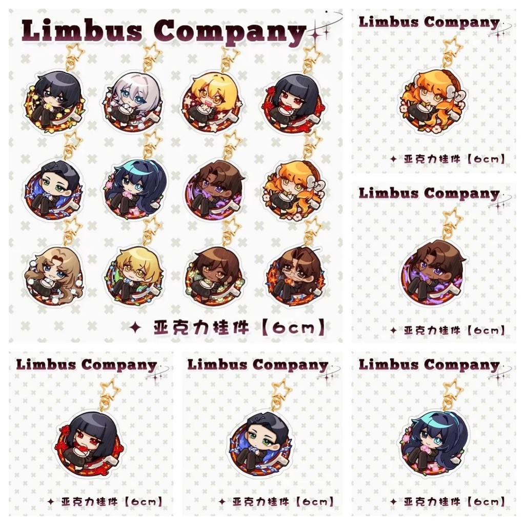 Móc khóa Limbus Company Acrylic Mica Chibi in hình Yi Sang Faust Don Quixote Ryoshu Meursault phụ ki