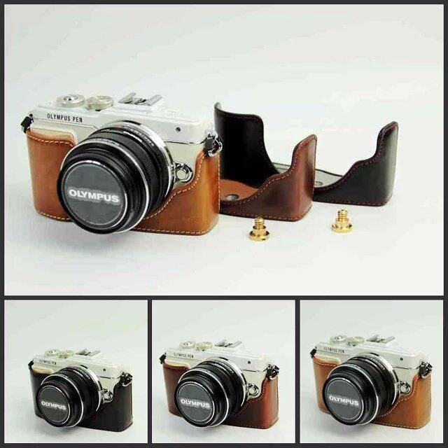 Túi đựng máy ảnh chuyên dụng Olympus EPL8 E-PL7 epl7 EPL9 Đế máy ảnh Nửa bộ pin có thể tháo rời