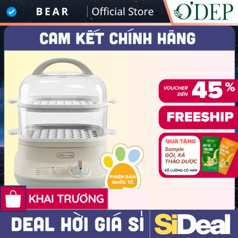 Nồi hấp thức ăn đa năng Bear DZG-C60Q8 - Hàng Chính Hãng - BH 18 tháng - SIDEAL SIL