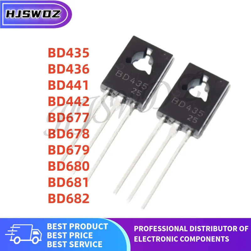 20 Cái / lốc mới BD679 BD677 BD682 BD435 BD436 BD680 BD678 BD441 BD442 BD681 TO-126 chip bóng bán dẫ