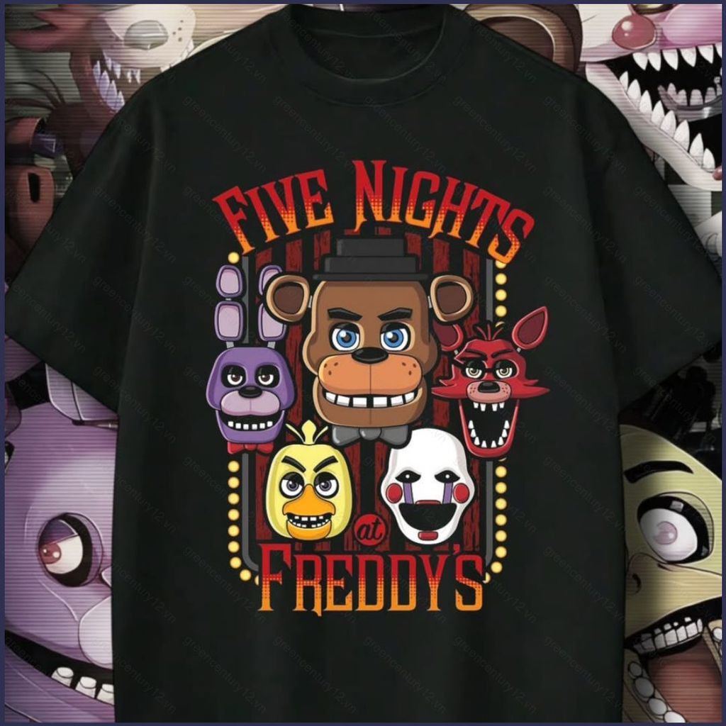 GC12 Five Nights At Freddy 2 cotton tee Five Night 's At Freddy mùa hè áo thun mềm tay ngắn hàng đầu