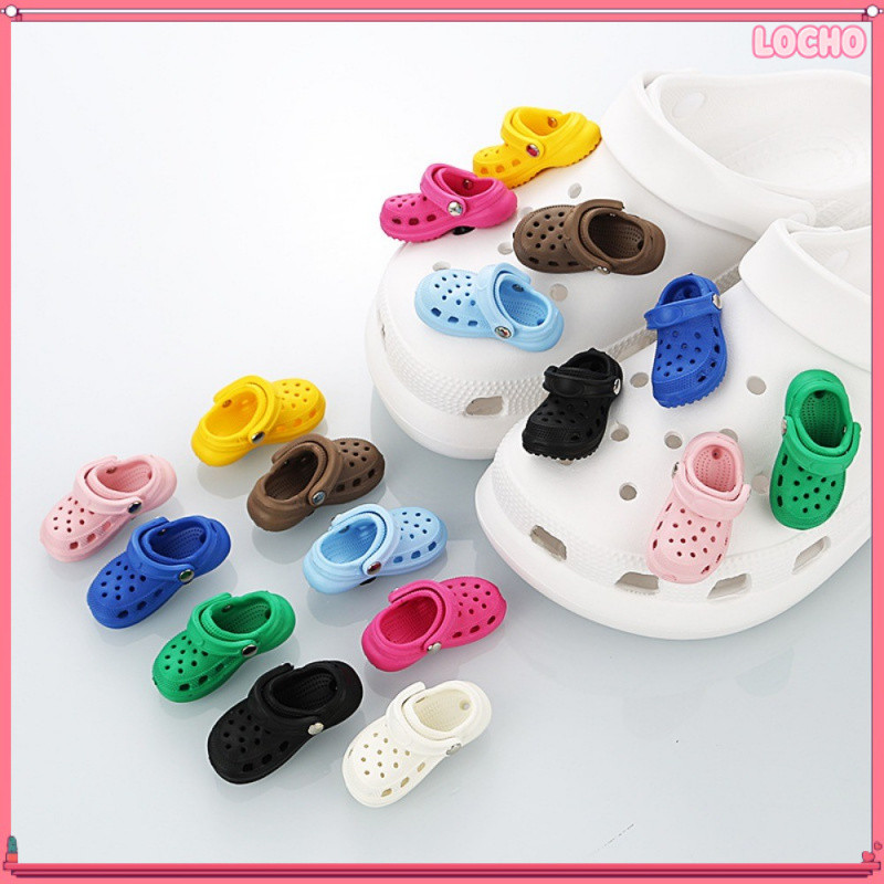 Bùa giày khóa 3D Mini ngộ nghĩnh dễ thương LOCHO - Phụ kiện trang trí cho dép & Phụ kiện giày dép Cr