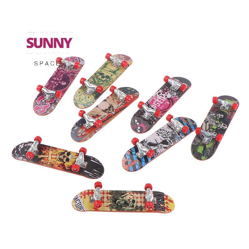 [Sunny Spaces] Fingerboard Mini Finger Skateboard Nhựa Finger Skate Scooter Skateboard Toy mới