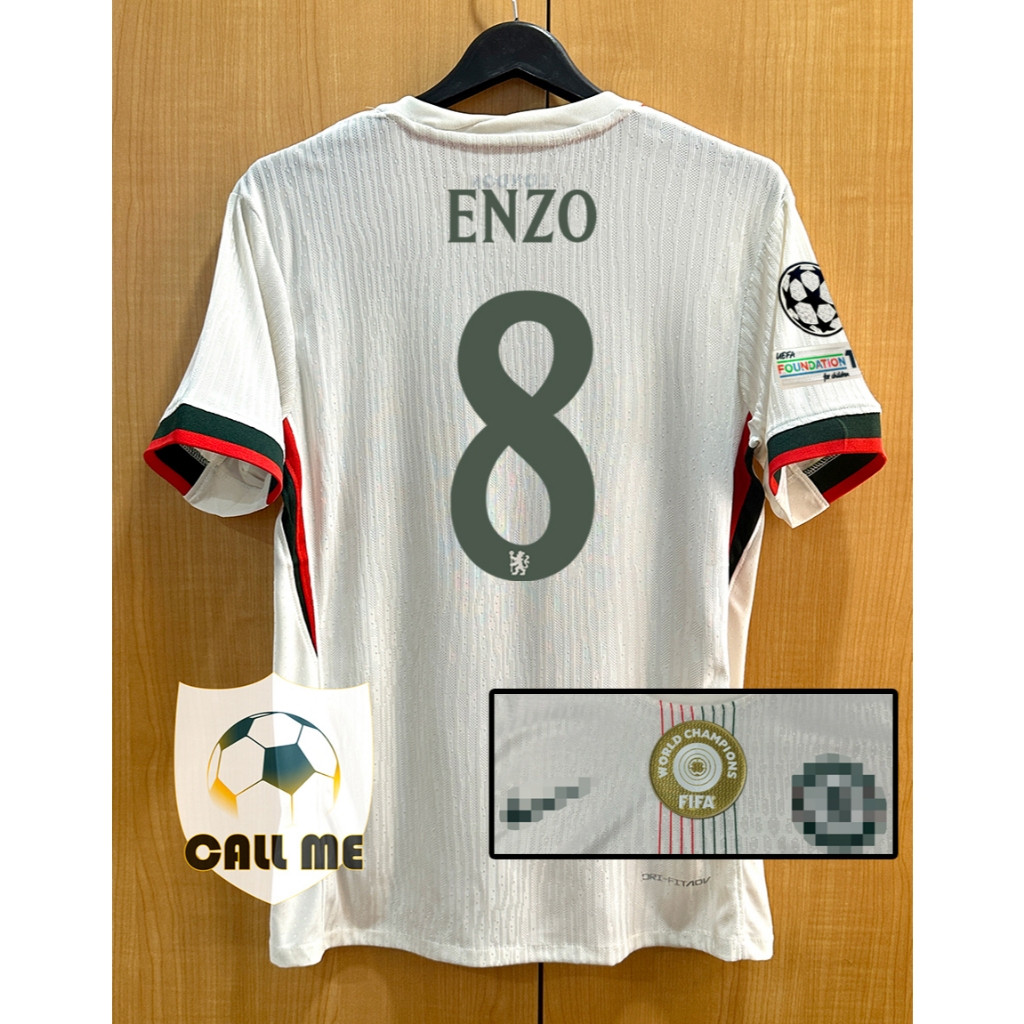 Áo bóng đá - [PLAYER] - Chelsea - [Bộ sân khách 2025 / 26] - (có thể tùy chỉnh tên cầu thủ / số cầu 
