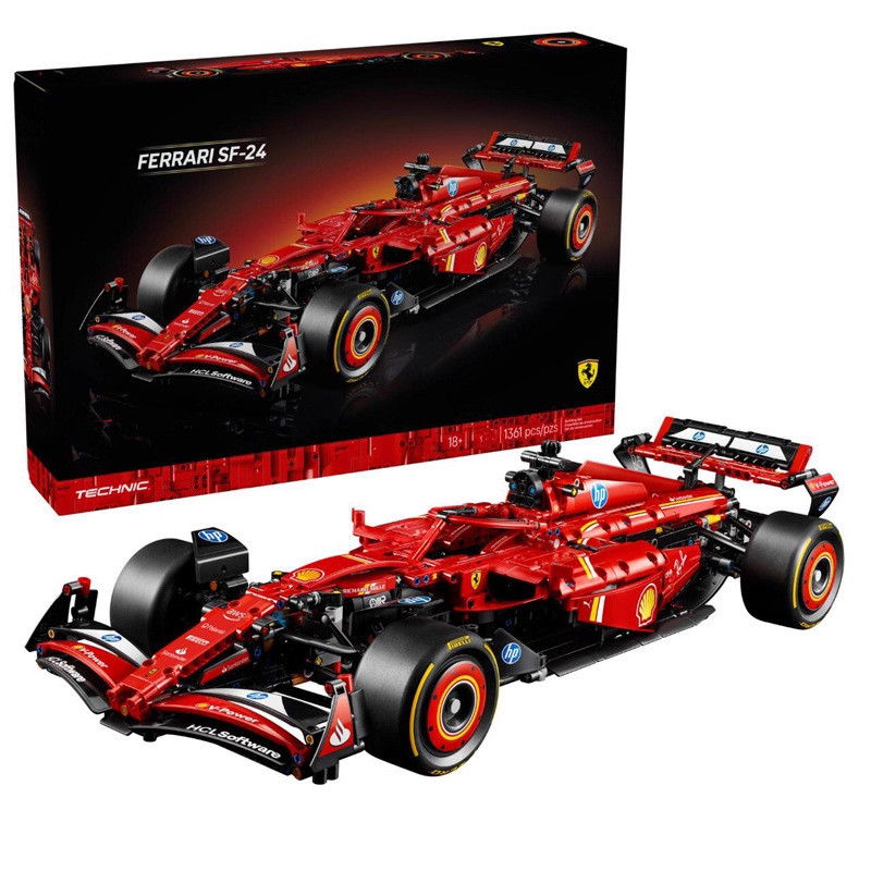 Tương thích với Khối xây dựng Lego 2025 Sản phẩm mới Ferrari F1 Racing SF-24 Khối xây dựng 42207 Đồ 