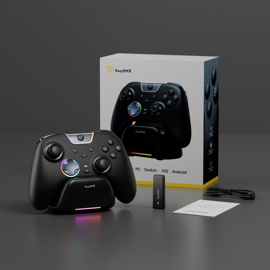 Bộ điều khiển trò chơi tay cầm chơi Game không dây EasySMX X05 Pro Tương thích với PC / Switch / Pho