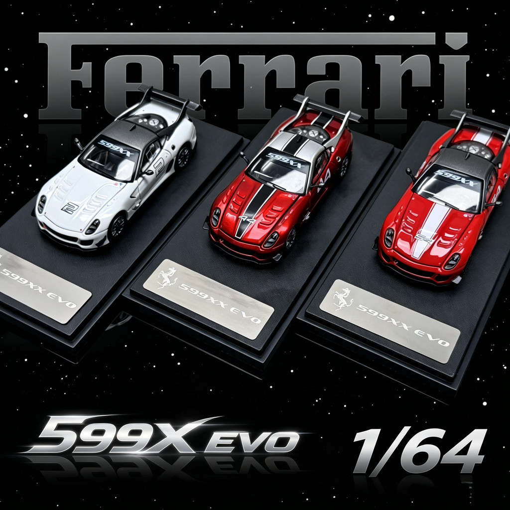 Rhino Model-RM 1/64 Ferrari 599XX EVO Mô Hình Xe Mô Phỏng Quy Mô Nhỏ Hợp Kim Xe Ô Tô Mô Hình Trẻ Em 