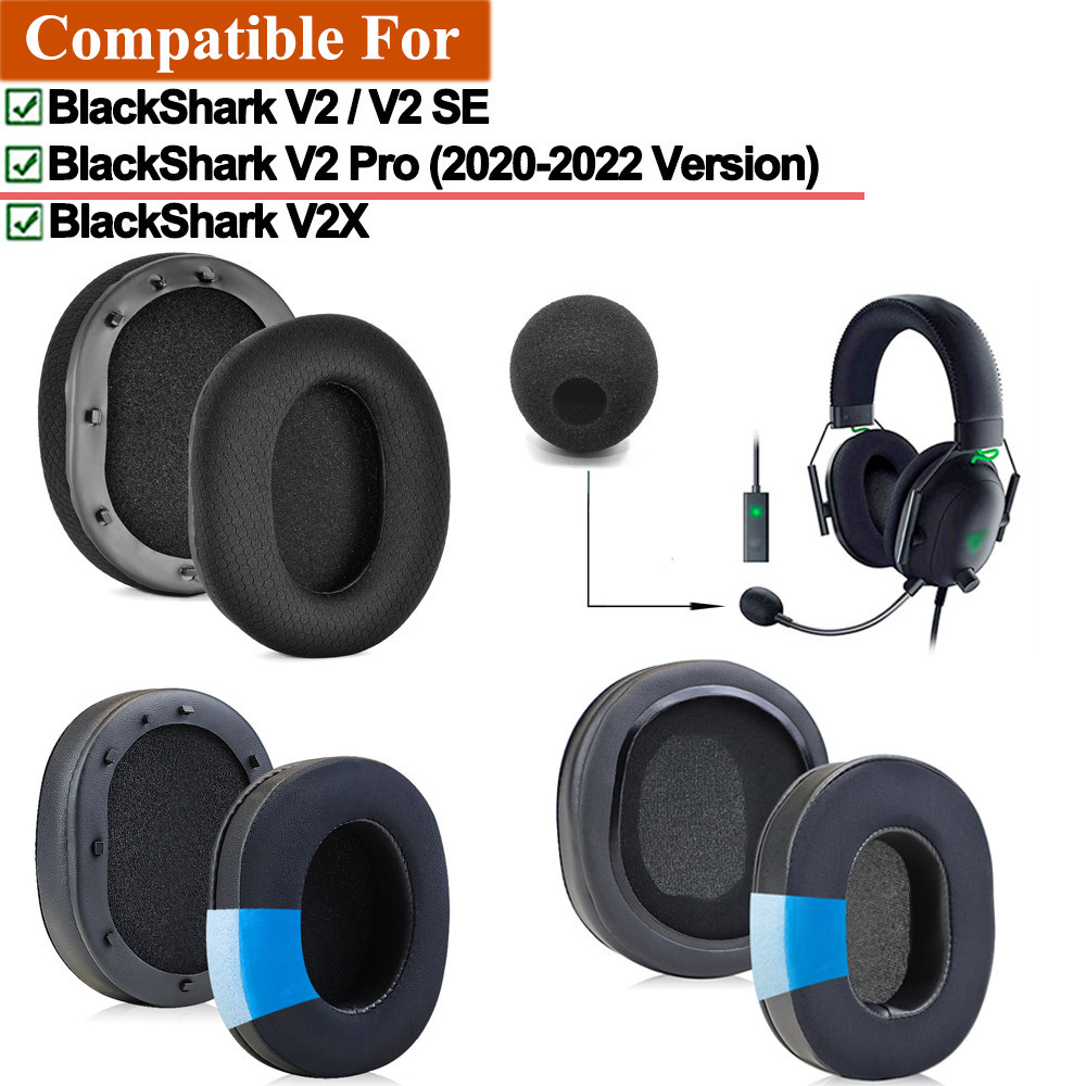 Miếng đệm tai cho Razer BlackShark V2 / V2 SE / V2 Pro (Phiên bản 2020-2022) / Tai nghe chơi game V2