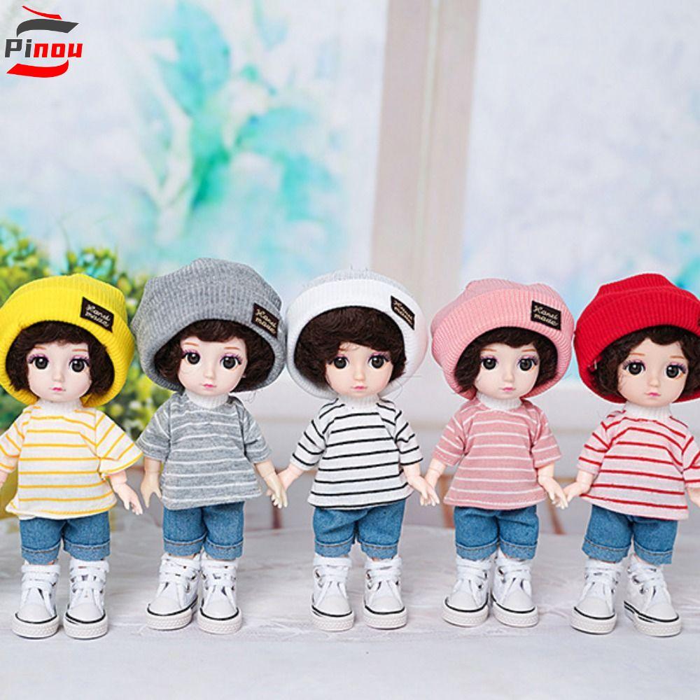 Quần áo búp bê POOU 30cm, Vải búp bê đầy màu sắc Thích hợp cho quần áo búp bê 12 inch, Bộ quần áo bú