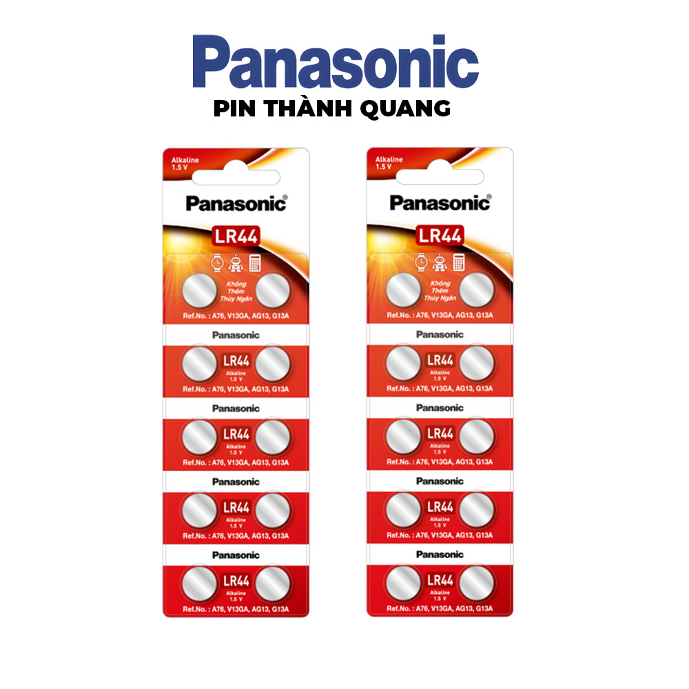 Pin Panasonic Alkaline LR44 (AG13 / A76) - Hàng Chính Hãng | DeskSetupVN