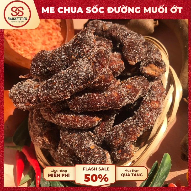 (MỚI VỀ) Me Xóc Ớt Chua Cay - Me Chua Sốc Đường Muối Ớt Thịt Dày Siêu Ngon - Ăn Vặt Ngon