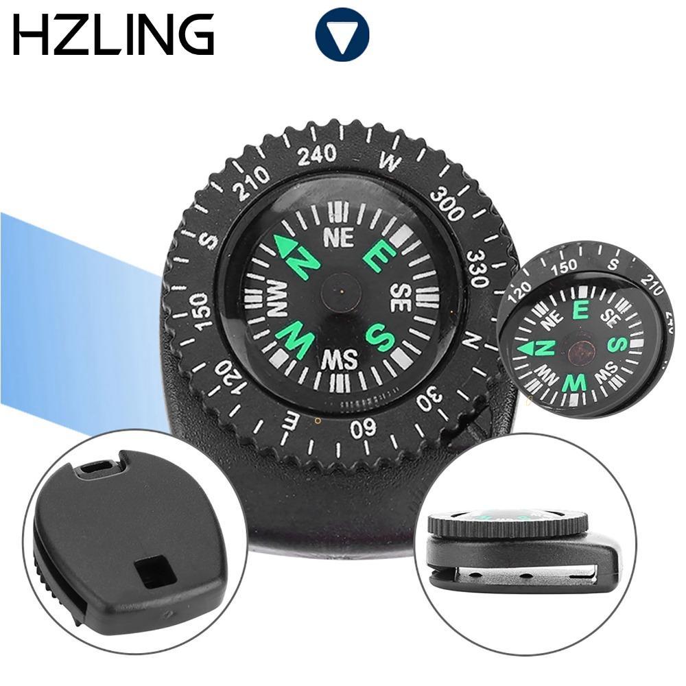 HZLING 6 chiếc La bàn cổ tay điều hướng, La bàn dây đeo đồng hồ di động có thể tháo rời, Dây đeo cổ 