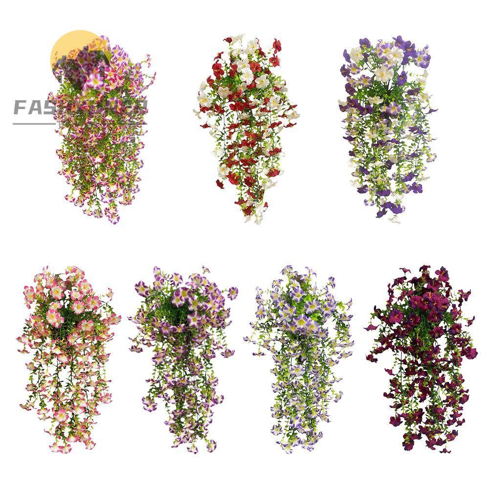 FASHYUNER Sống Động Như Thật Morning Glory Vine, Phụ Kiện DIY Morning Glory Hoa Nhân Tạo, Nhiều Màu 
